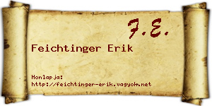 Feichtinger Erik névjegykártya